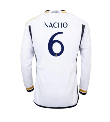 Maillot de foot Real Madrid Nacho #6 Domicile 2023-24 Manche Longue
